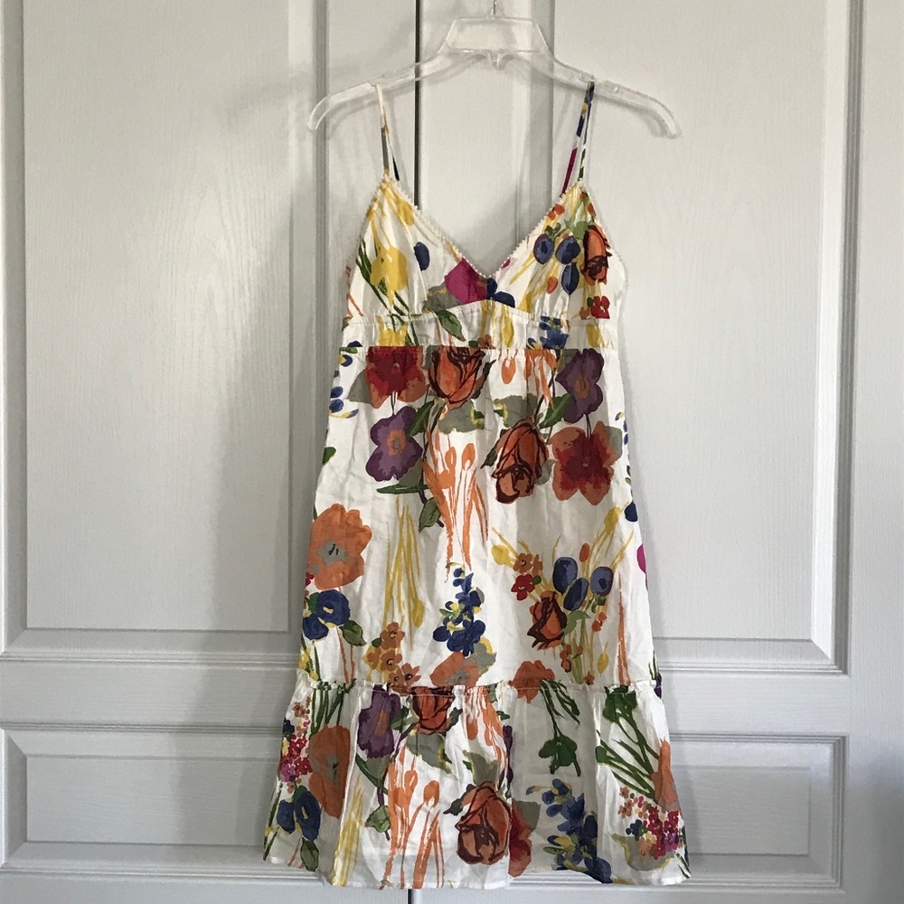 American Eagle Outfitters Colorful Multicolored Cotton Summer Dress Sz 8